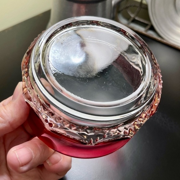 LOVELY, KINGS CROWN, 4” DESSERT BOWL. THUMBPRINT PATTERN - Picture 5 of 5